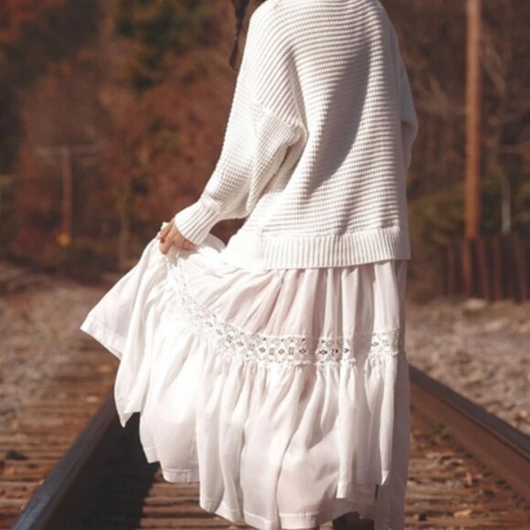 Daily Practice Anthropologie Chunky Oversized Twofer Turtleneck Sweater Dress 2X - Picture 2 of 3